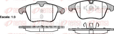 1219.00 - Колодки тормозные дисковые передние (REMSA) Ford Mondeo 4 рестайлинг (2010-2014) для Ford Mondeo 4 (2010-2014) рестайлинг, REMSA, 1219.00