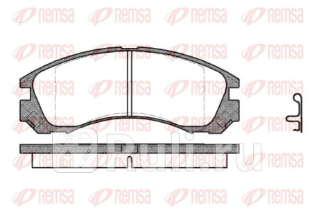 0354.22 - Колодки тормозные дисковые передние (REMSA) Mitsubishi Pajero Sport (2008-2015) для Mitsubishi Pajero Sport (2008-2015), REMSA, 0354.22