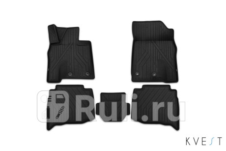 KVESTLEX00002K - 3d коврики в салон 5 шт. (KVEST) Lexus LX 570 (2015-2020) для Lexus LX 570 (2015-2021), KVEST, KVESTLEX00002K