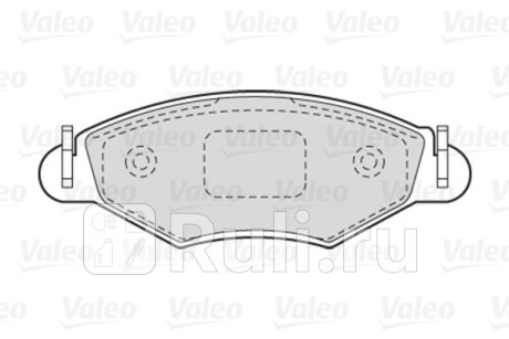 301461 - Колодки тормозные дисковые передние (VALEO) Citroen Xsara (2000-2004) для Citroen Xsara (2000-2004), VALEO, 301461