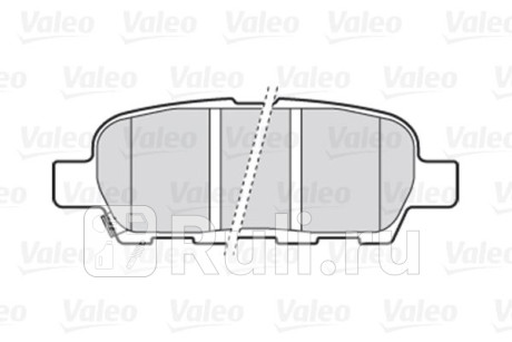 301009 - Колодки тормозные дисковые задние (VALEO) Nissan Murano Z52 (2014-2021) для Nissan Murano Z52 (2014-2021), VALEO, 301009