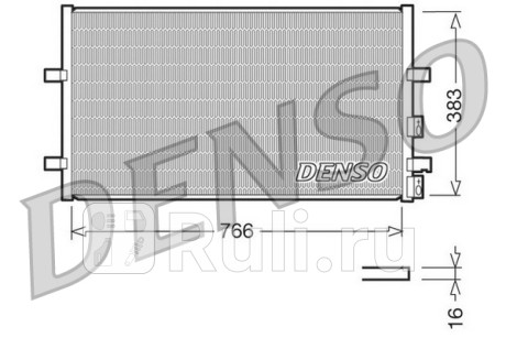 DCN10009 - Радиатор кондиционера (DENSO) Ford Transit 6 (2006-2013) для Ford Transit 6 (2006-2013), DENSO, DCN10009
