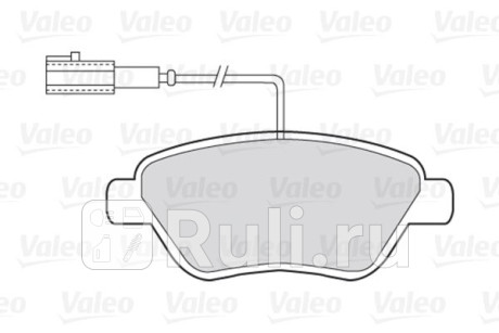 301426 - Колодки тормозные дисковые передние (VALEO) Fiat Doblo 1 (2000-2005) для Fiat Doblo (2000-2005), VALEO, 301426