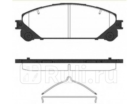 D2316 - Колодки тормозные дисковые передние (MK KASHIYAMA) Lexus NX (2014-2020) для Lexus NX (2014-2021), MK KASHIYAMA, D2316