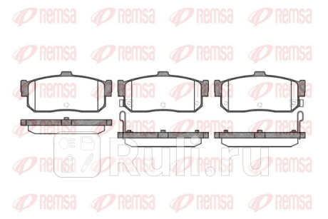 0366.22 - Колодки тормозные дисковые задние (REMSA) Nissan Maxima A33 (1999-2006) для Nissan Maxima A33 (1999-2006), REMSA, 0366.22