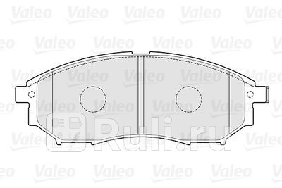 301337 - Колодки тормозные дисковые передние (VALEO) Nissan Murano Z50 (2002-2008) для Nissan Murano Z50 (2002-2008), VALEO, 301337