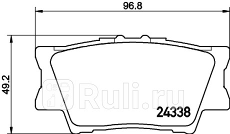 NP1016 - Колодки тормозные дисковые задние (NISSHINBO) Toyota Rav4 (2012-2020) для Toyota Rav4 (2012-2020), NISSHINBO, NP1016