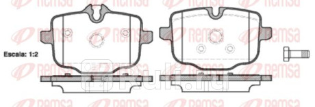 1433.00 - Колодки тормозные дисковые задние (REMSA) BMW 7 G11 (2015-2019) для BMW 7 G11 (2015-2019), REMSA, 1433.00