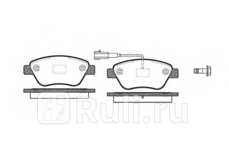 0858.11 - Колодки тормозные дисковые передние (REMSA) Fiat Doblo 1 (2000-2005) для Fiat Doblo (2000-2005), REMSA, 0858.11