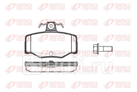 0343.00 - Колодки тормозные дисковые задние (REMSA) Nissan Almera N16 дорестайлинг (2000-2003) для Nissan Almera N16 дорестайлинг (2000-2003), REMSA, 0343.00