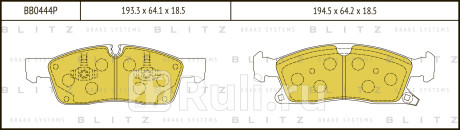 Колодки тормозные дисковые передние mercedes x166 w166 11- jeep grand cherokee 09- BLITZ BB0444P  для прочие, BLITZ, BB0444P