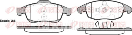 1248.00 - Колодки тормозные дисковые передние (REMSA) Citroen C4 Picasso (2013-2019) для Citroen C4 Picasso (2013-2019), REMSA, 1248.00