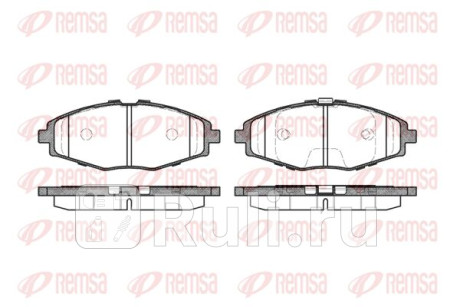 0696.00 - Колодки тормозные дисковые передние (REMSA) Daewoo Matiz (2001-2010) для Daewoo Matiz (2001-2010), REMSA, 0696.00