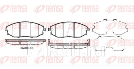 1223.02 - Колодки тормозные дисковые передние (REMSA) Chevrolet Epica (2006-2012) для Chevrolet Epica (2006-2012), REMSA, 1223.02