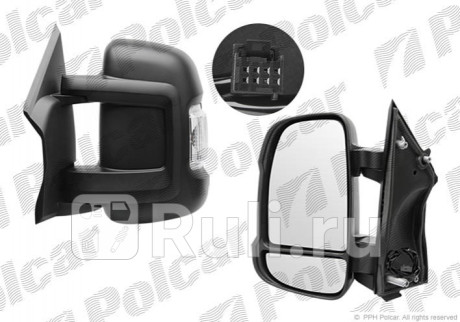 577051-M - Зеркало левое (Polcar) Citroen Jumper 250 (2006-2014) для Citroen Jumper 250 (2006-2014), Polcar, 577051-M