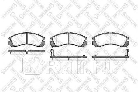 365 002-SX - Колодки тормозные дисковые передние (STELLOX) Mitsubishi Outlander рестайлинг (2015-2021) для Mitsubishi Outlander 3 (2015-2021) рестайлинг, STELLOX, 365 002-SX