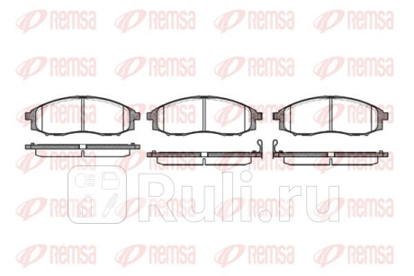 0748.02 - Колодки тормозные дисковые передние (REMSA) Nissan Murano Z50 (2002-2008) для Nissan Murano Z50 (2002-2008), REMSA, 0748.02