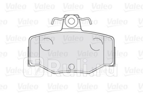 301057 - Колодки тормозные дисковые задние (VALEO) Nissan Almera N16 дорестайлинг (2000-2003) для Nissan Almera N16 дорестайлинг (2000-2003), VALEO, 301057