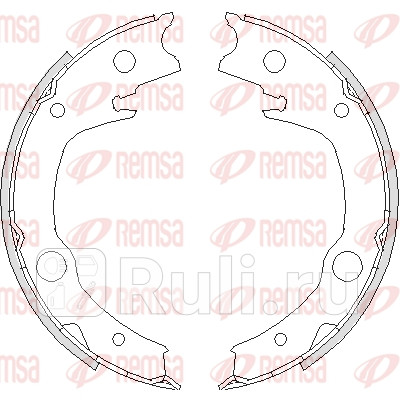 4729.00 - Колодки тормозные барабанные (комплект) (REMSA) Toyota Prius (2003-2011) для Toyota Prius (2003-2011), REMSA, 4729.00