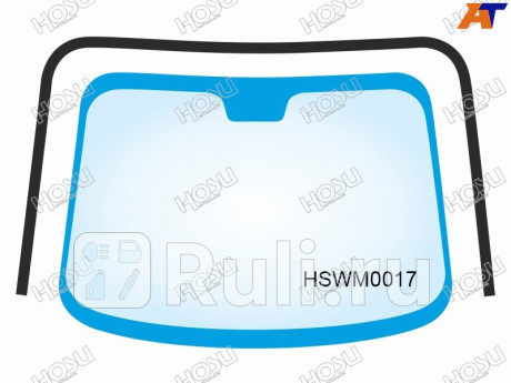 HSWM0017 - Молдинг лобового стекла (HOSU) Lada 2110 (1995-2014) для Lada 2110 (1995-2014), HOSU, HSWM0017
