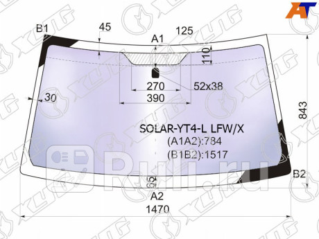 SOLAR-YT4-L LFW/X - Лобовое стекло (XYG) Suzuki Grand Vitara (2005-2015) для Suzuki Grand Vitara (2005-2015), XYG, SOLAR-YT4-L LFW/X