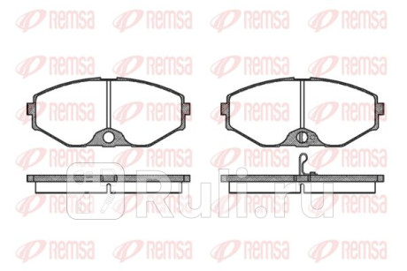 0375.02 - Колодки тормозные дисковые передние (REMSA) Nissan Maxima A33 (1999-2006) для Nissan Maxima A33 (1999-2006), REMSA, 0375.02