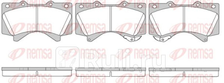 1271.02 - Колодки тормозные дисковые передние (REMSA) Toyota Tundra 2 (2007-2013) для Toyota Tundra 2 (2007-2013), REMSA, 1271.02