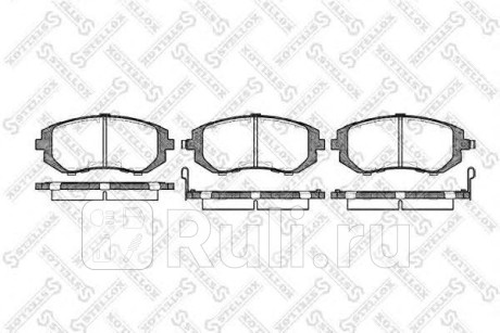 962 002B-SX - Колодки тормозные дисковые передние (STELLOX) Subaru Forester SH (2007-2013) для Subaru Forester SH (2007-2013), STELLOX, 962 002B-SX