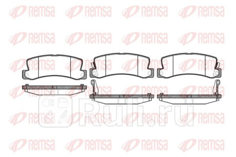 0214.22 - Колодки тормозные дисковые задние (REMSA) Toyota Camry V30 (2001-2006) для Toyota Camry V30 (2001-2006), REMSA, 0214.22