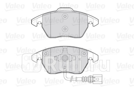 301635 - Колодки тормозные дисковые передние (VALEO) Skoda Rapid (2012-2020) для Skoda Rapid (2012-2020), VALEO, 301635