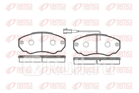 0960.01 - Колодки тормозные дисковые передние (REMSA) Fiat Ducato 250 (2006-2014) для Fiat Ducato 250 (2006-2014), REMSA, 0960.01