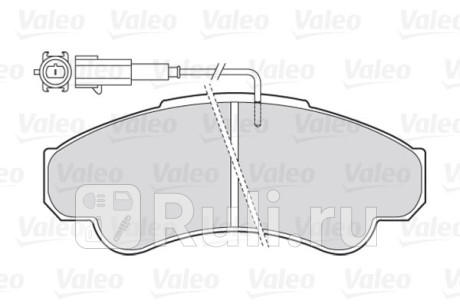 301569 - Колодки тормозные дисковые передние (VALEO) Fiat Ducato 244 (2002-2006) для Fiat Ducato 244 (2002-2006), VALEO, 301569