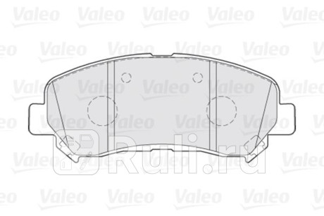 301067 - Колодки тормозные дисковые передние (VALEO) Nissan Juke (2010-2019) для Nissan Juke (2010-2019), VALEO, 301067