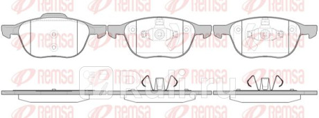 1082.00 - Колодки тормозные дисковые передние (REMSA) Ford EcoSport (2017-2021) для Ford EcoSport (2017-2021), REMSA, 1082.00
