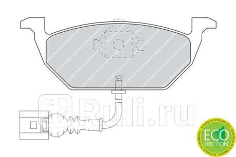 FDB1398 - Колодки тормозные дисковые передние (FERODO) Audi A3 8V (2012-2020) для Audi A3 8V (2012-2020), FERODO, FDB1398