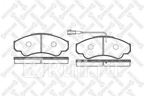 971 001B-SX - Колодки тормозные дисковые передние (STELLOX) Fiat Ducato 250 (2006-2014) для Fiat Ducato 250 (2006-2014), STELLOX, 971 001B-SX