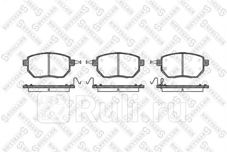 996 002-SX - Колодки тормозные дисковые передние (STELLOX) Nissan Murano Z51 (2007-2015) для Nissan Murano Z51 (2007-2015), STELLOX, 996 002-SX