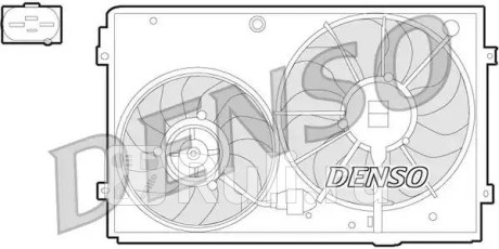 DER32011 - Вентилятор радиатора охлаждения (DENSO) Volkswagen Passat B7 (2011-2015) для Volkswagen Passat B7 (2011-2015), DENSO, DER32011