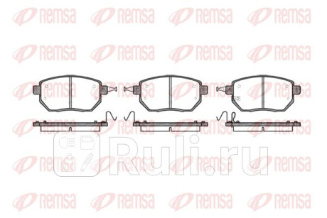 0985.02 - Колодки тормозные дисковые передние (REMSA) Nissan Murano Z51 (2007-2015) для Nissan Murano Z51 (2007-2015), REMSA, 0985.02