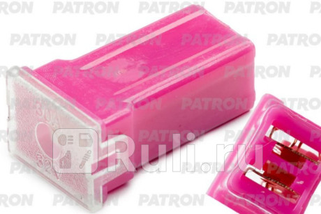 Предохранитель блистер 1шт pha fuse (pal297) 30a розовый 27x12.1x10mm PATRON PFS117 для Автотовары, PATRON, PFS117