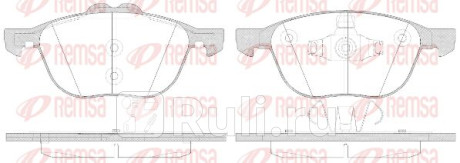 1082.50 - Колодки тормозные дисковые передние (REMSA) Ford EcoSport (2017-2021) для Ford EcoSport (2017-2021), REMSA, 1082.50
