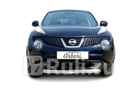 AFZDANJ2WD01 - Защита переднего бампера d76 (Arbori) Nissan Juke (2010-2014) для Nissan Juke (2010-2019), Arbori, AFZDANJ2WD01
