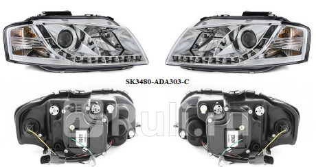 SK3480-ADA303-C - Тюнинг-фары (комплект) (SONAR) Audi A3 8P (2003-) для Audi A3 8P (2003-2008), SONAR, SK3480-ADA303-C