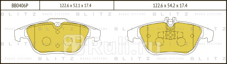 Колодки тормозные дисковые задние mercedes w204 s204 07- BLITZ BB0406P  для прочие, BLITZ, BB0406P