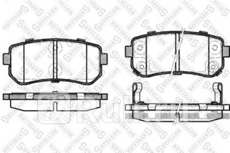 001 087B-SX - Колодки тормозные дисковые задние (STELLOX) Hyundai ix35 (2013-2015) для Hyundai ix35 (2013-2015) рестайлинг, STELLOX, 001 087B-SX
