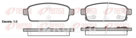 1432.02 - Колодки тормозные дисковые задние (REMSA) Opel Astra J (2009-2017) для Opel Astra J (2009-2017), REMSA, 1432.02