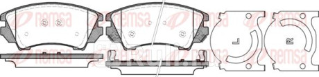 1375.12 - Колодки тормозные дисковые передние (REMSA) Chevrolet Malibu (2015-2020) для Chevrolet Malibu (2015-2020), REMSA, 1375.12