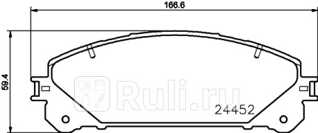 NP1109 - Колодки тормозные дисковые передние (NISSHINBO) Lexus RX 300 (2003-2009) для Lexus RX 300 (2003-2009), NISSHINBO, NP1109