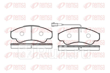 0959.01 - Колодки тормозные дисковые передние (REMSA) Fiat Ducato Елабуга (2008-2011) для Fiat Ducato (2008-2011) Елабуга, REMSA, 0959.01