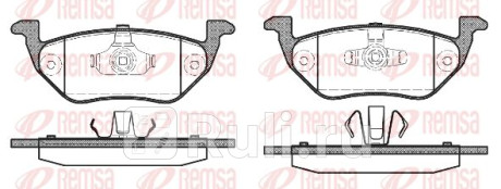1125.00 - Колодки тормозные дисковые задние (REMSA) Ford Escape (2007-2012) для Ford Escape 2 (2007-2012), REMSA, 1125.00